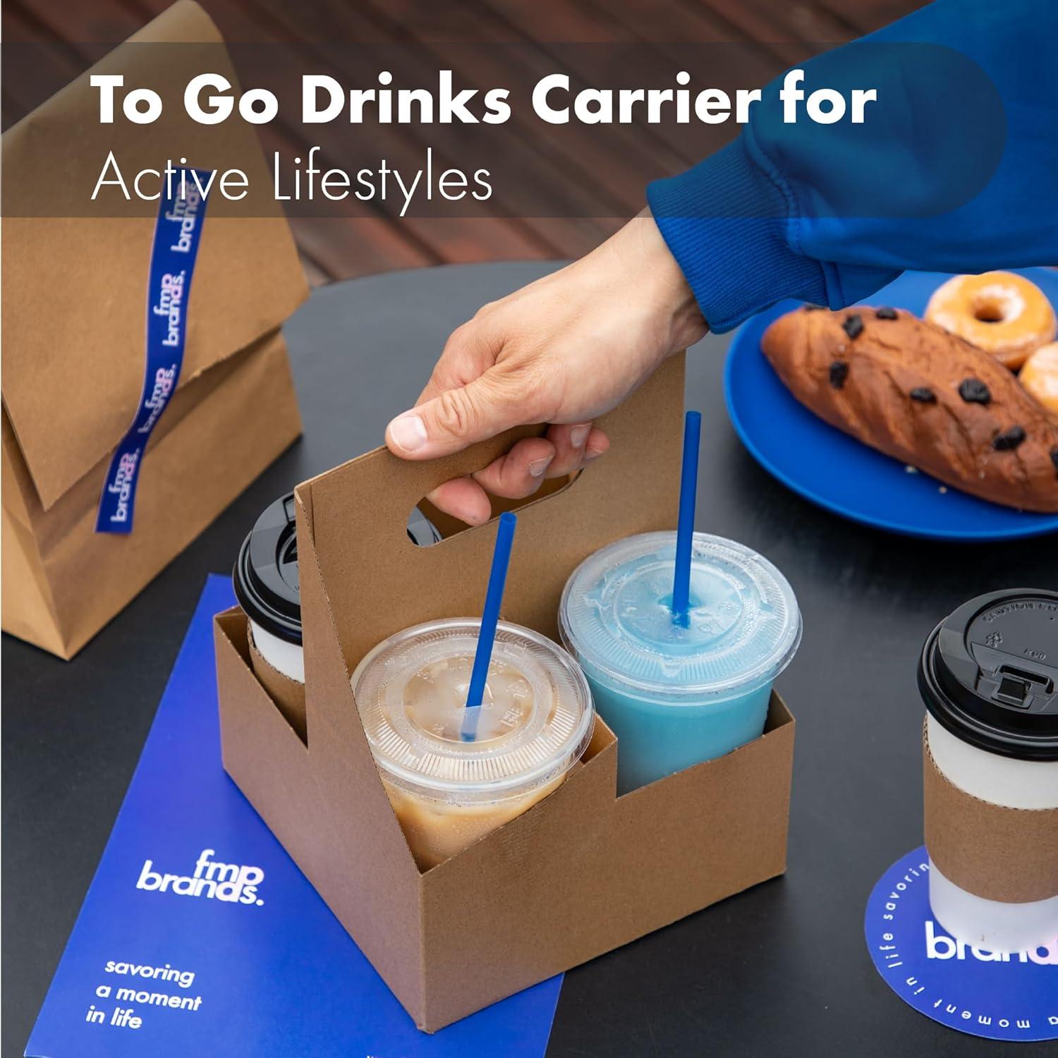 Soporte de Bebidas Desechable FMP Brands 4 Tazas 200 Unidades