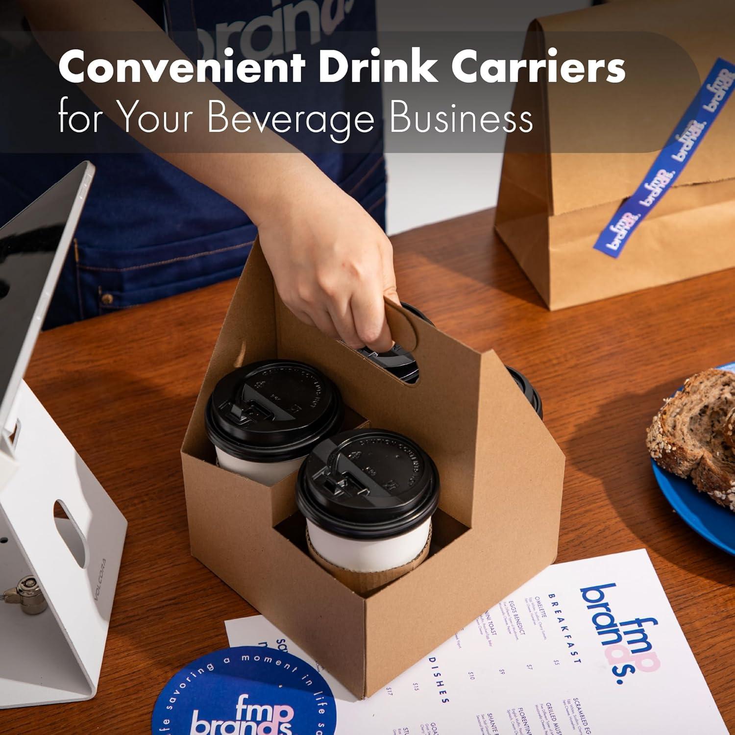 Soporte de Bebidas Desechable FMP Brands 4 Tazas 200 Unidades