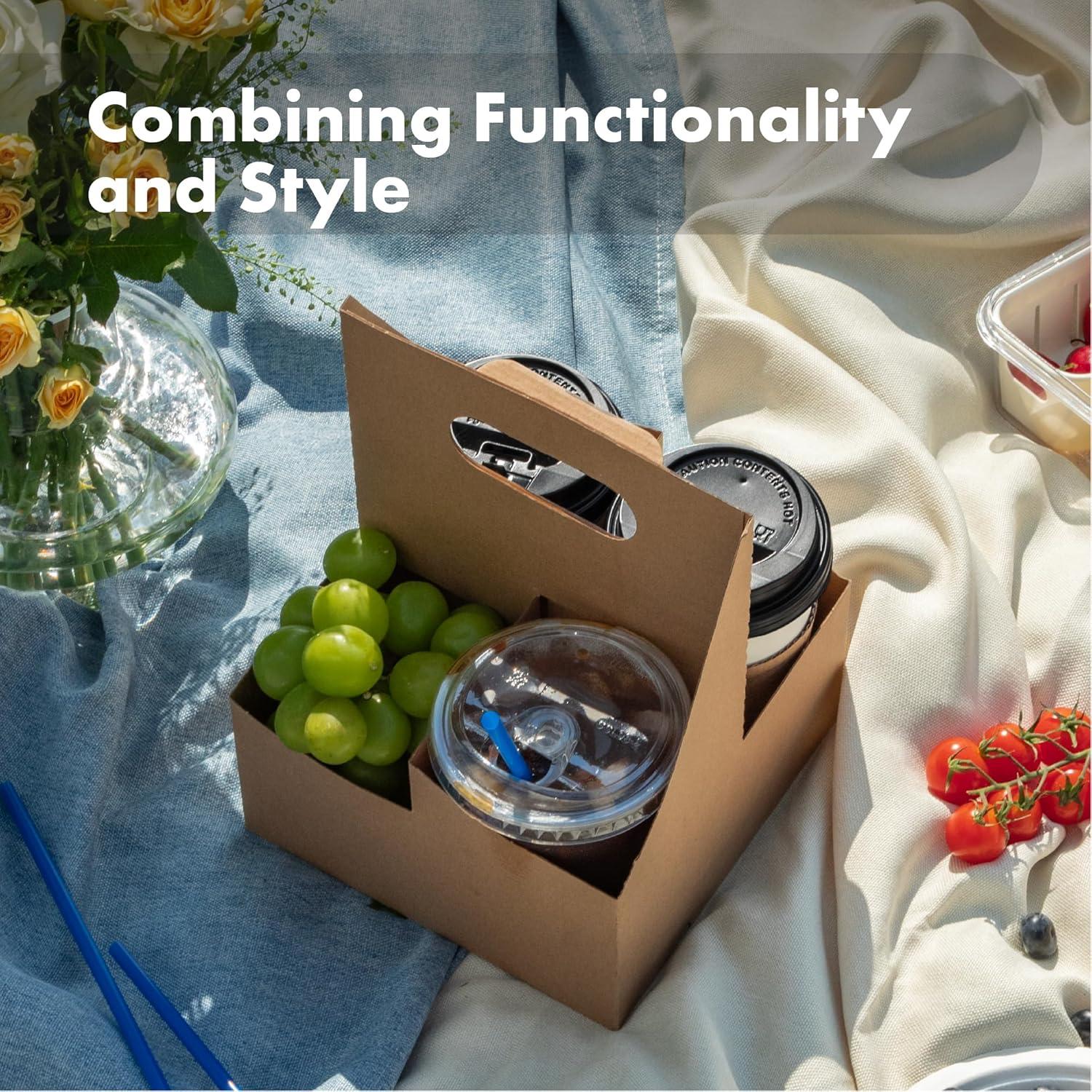 Soporte de Bebidas Desechable FMP Brands 4 Tazas 200 Unidades