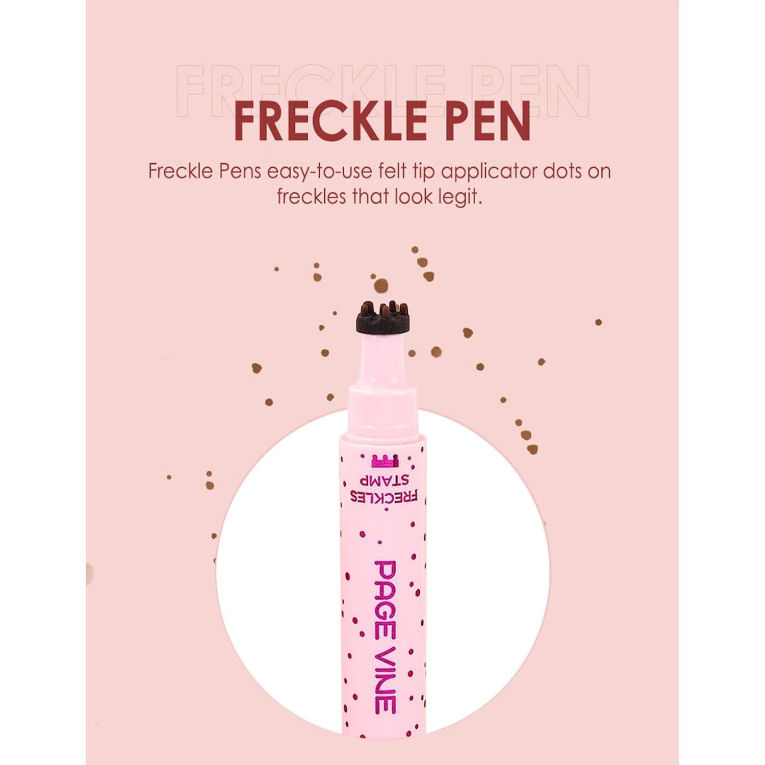 Kit Bolígrafos de Pecas Falsas y Delineador Negro Liopif