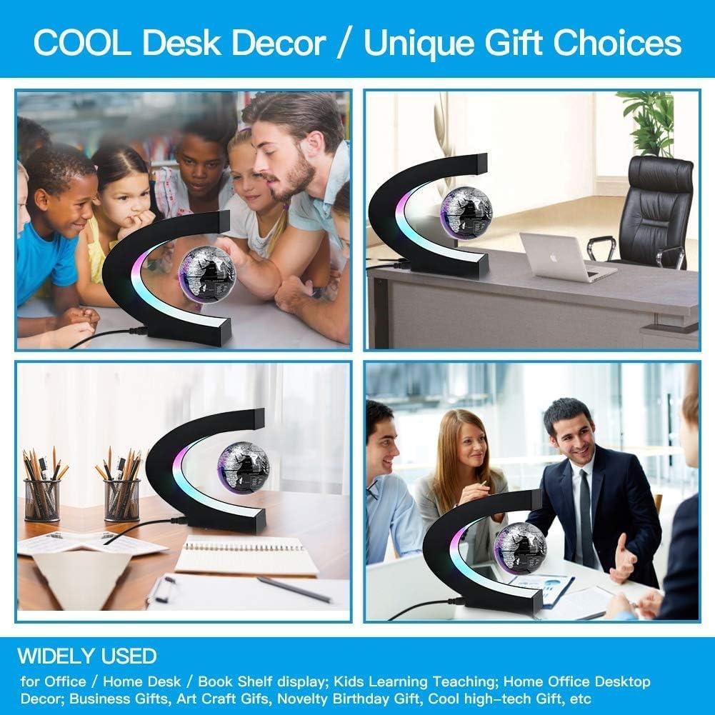 Globo Flotante de Levitación Magnética DCAUT 7.62 cm LED Negro