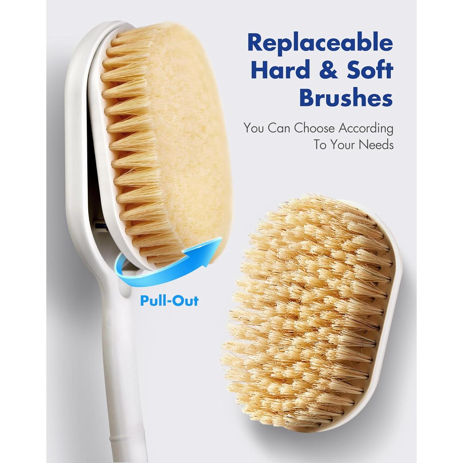 Cepillo de Espalda Ergonómico Rafow con Mango Largo Antideslizante