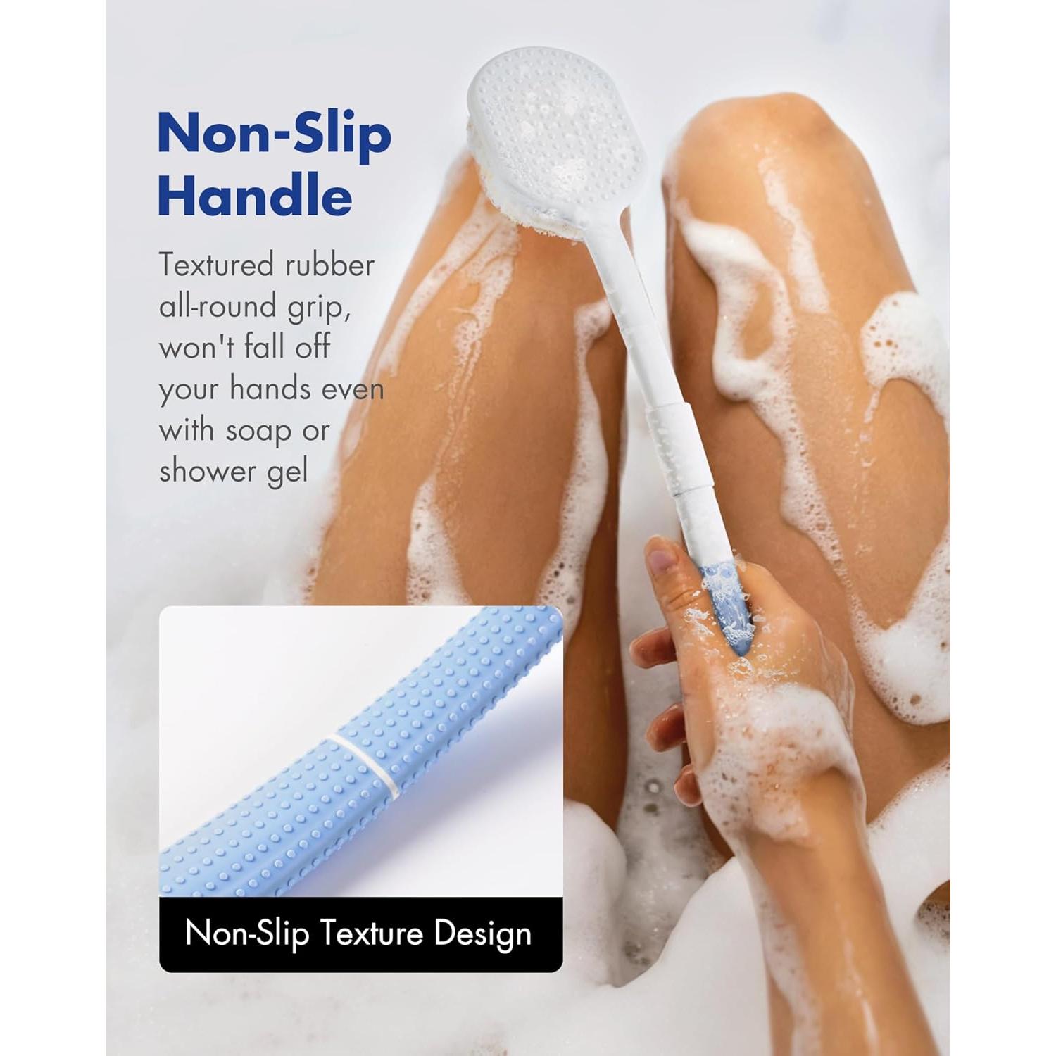 Cepillo de Espalda Ergonómico Rafow con Mango Largo Antideslizante