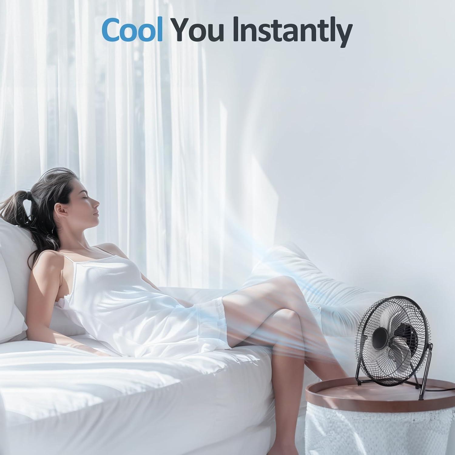 Ventilador de Piso BEESTAR BS-M09+12 Metálico 3 Velocidades Negro