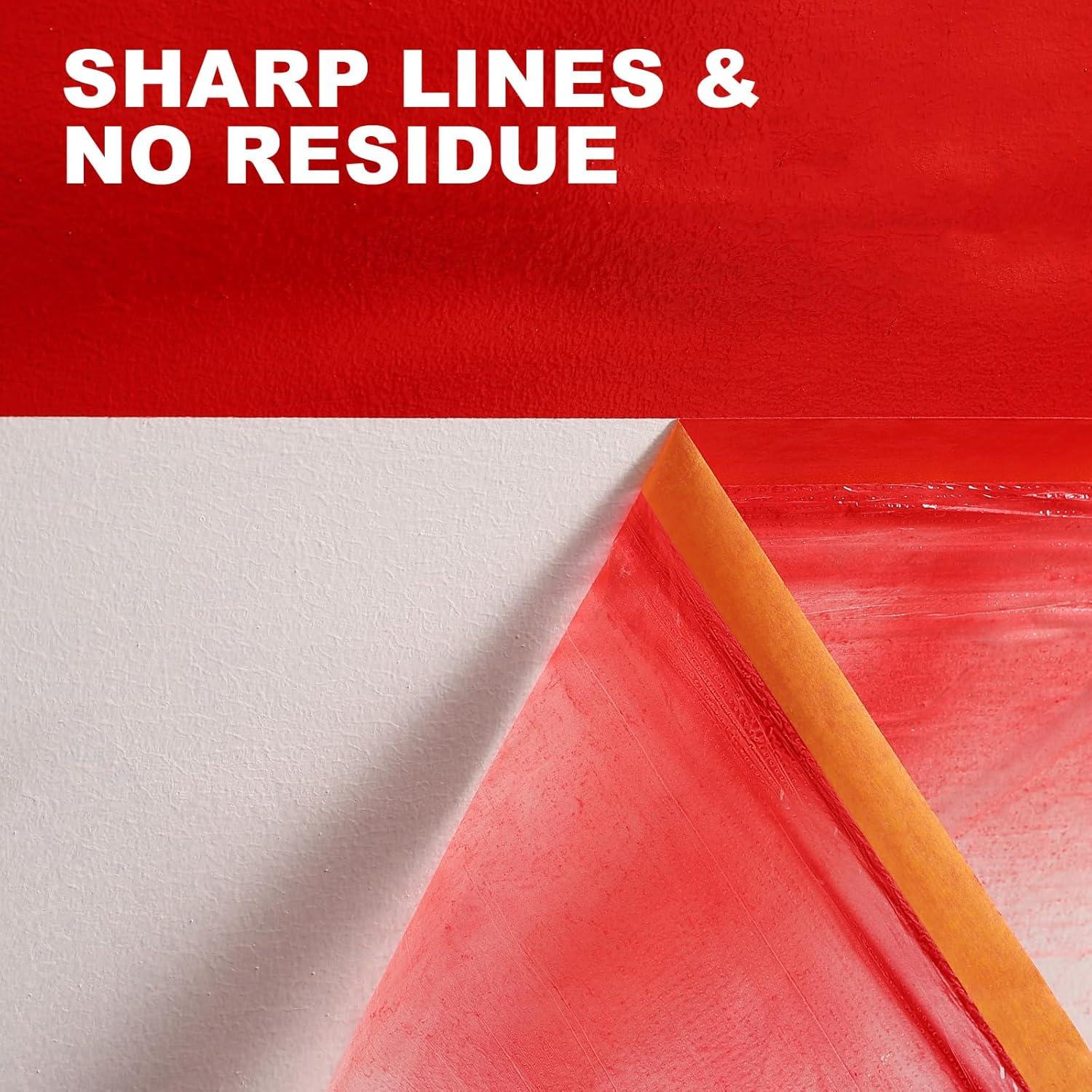 Película de Enmascarar Pre-Tapeada Anyknow 55.88 cm x 19.81 m - 3 Rollos