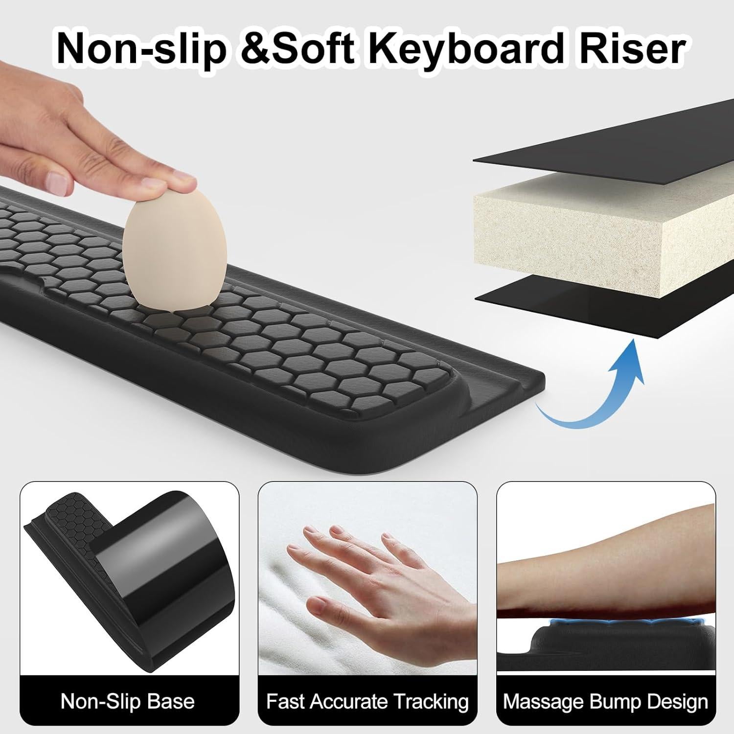 Almohadilla Ergonómica para Muñeca iCasso con Soporte