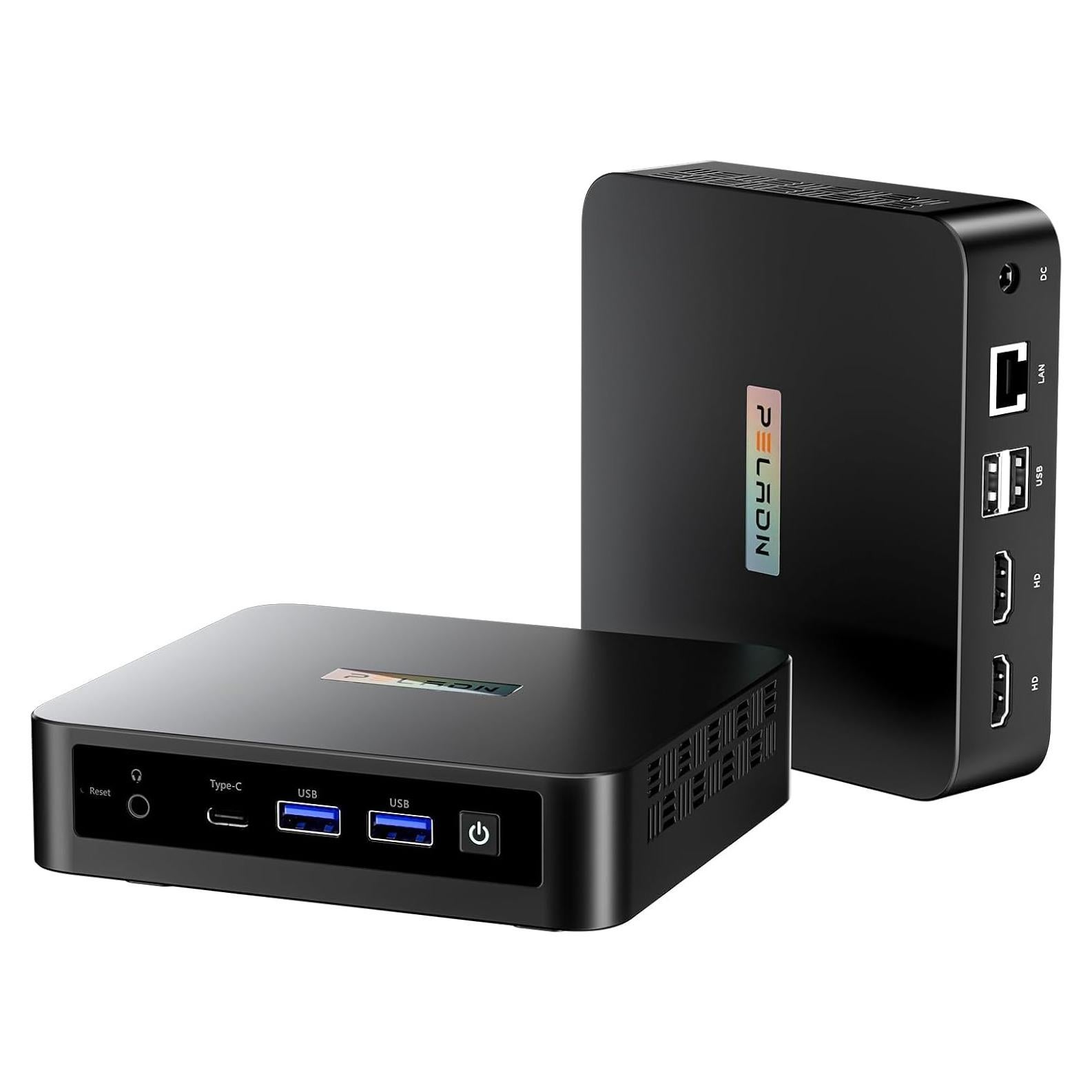 Mini PC PELADN WI6 N150 16GB RAM 512GB SSD 4K Triple Pantalla