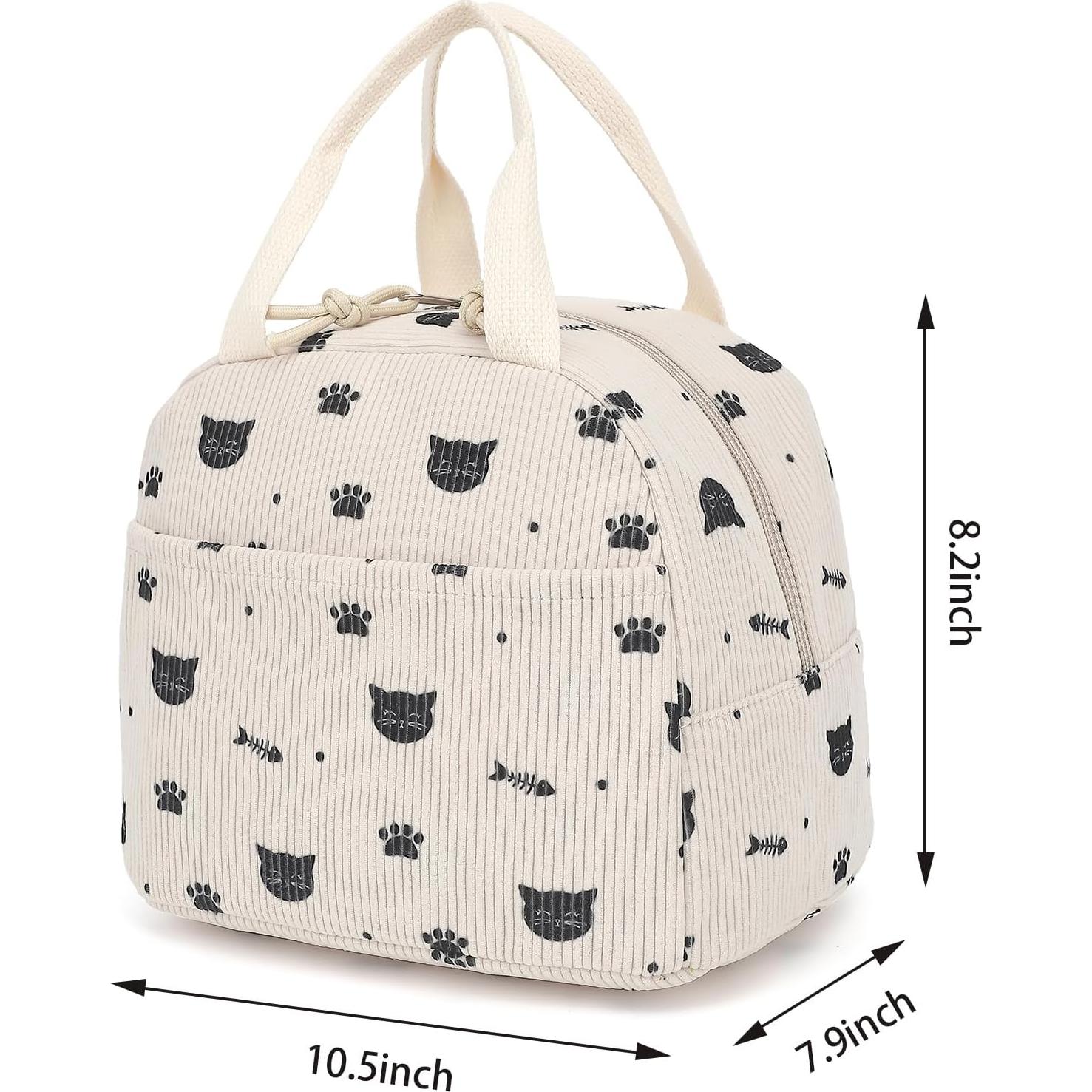 Caja de Almuerzo Aislada Xunteny Corduroy Beige 10L