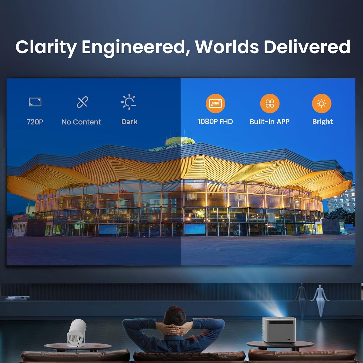 Proyector inteligente Yaber U11 4K con WiFi y Bluetooth