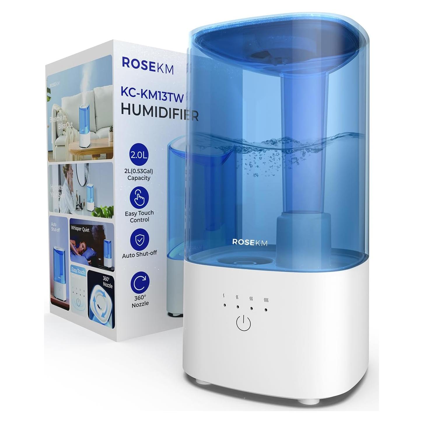 Humidificador de Niebla Fría Rosekm KC-KM13TW 2.0L Azul