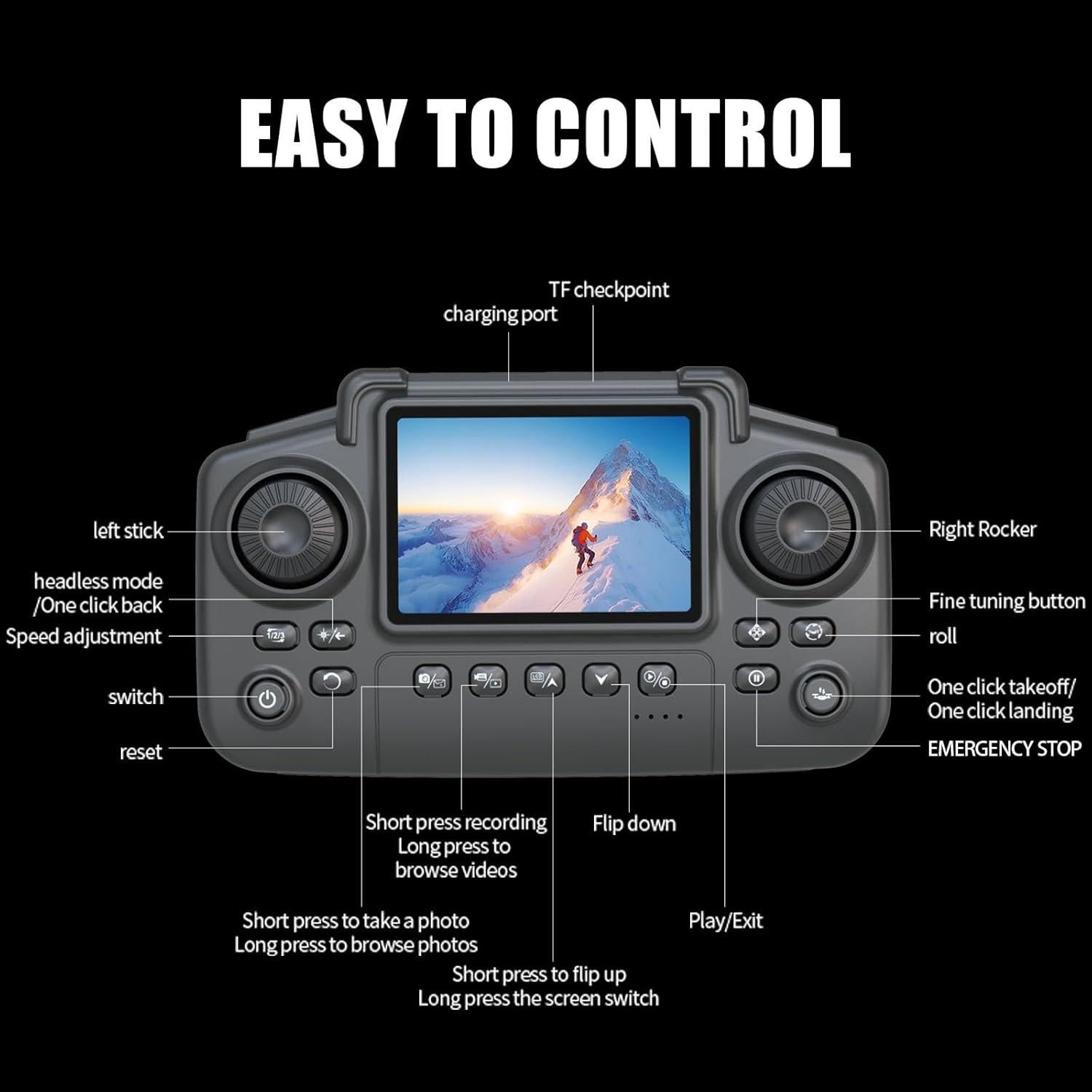 Dron Weavixol K13 MAX 1080p para Principiantes, 220g