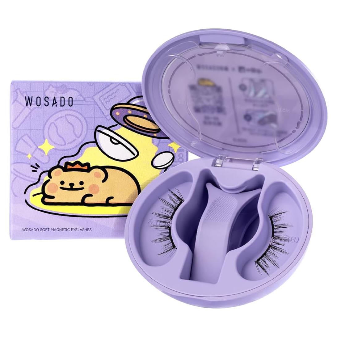 Kit de Pestañas Magnéticas WOSADO No.10 Negro Reutilizables