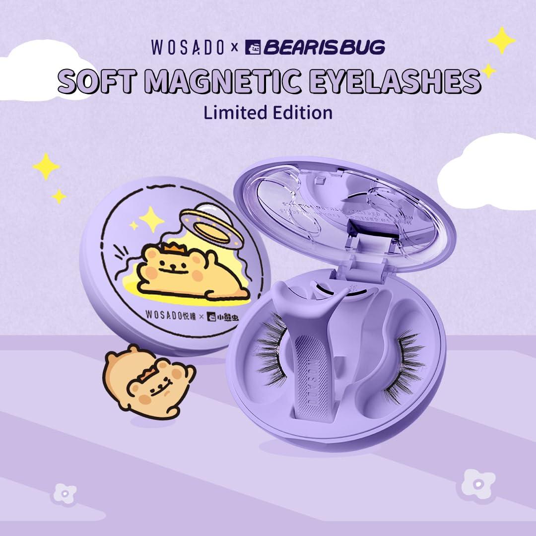 Kit de Pestañas Magnéticas WOSADO No.10 Negro Reutilizables