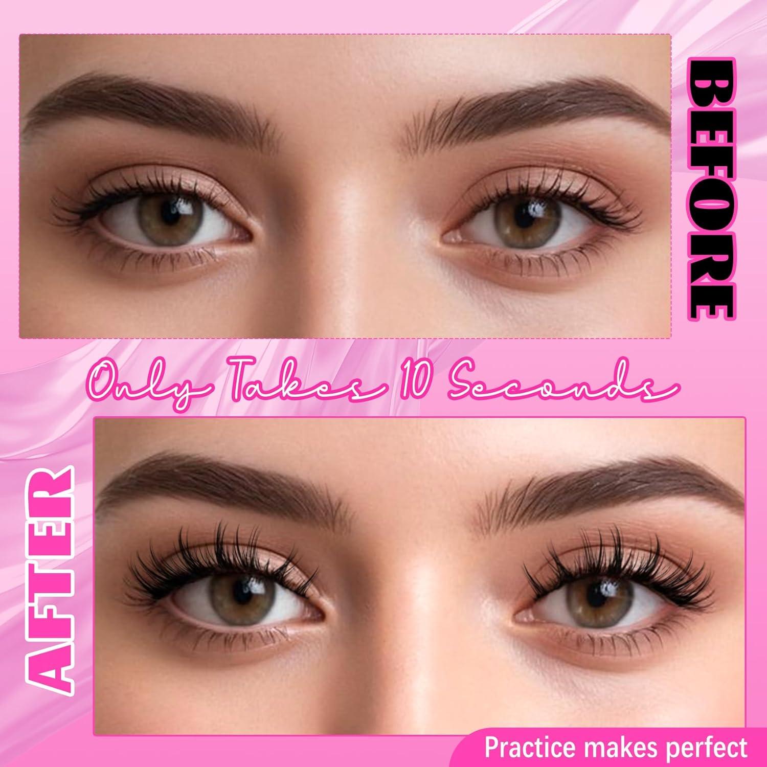 Pestañas Magnéticas Veleasha Chic Reutilizables Sin Pegamento