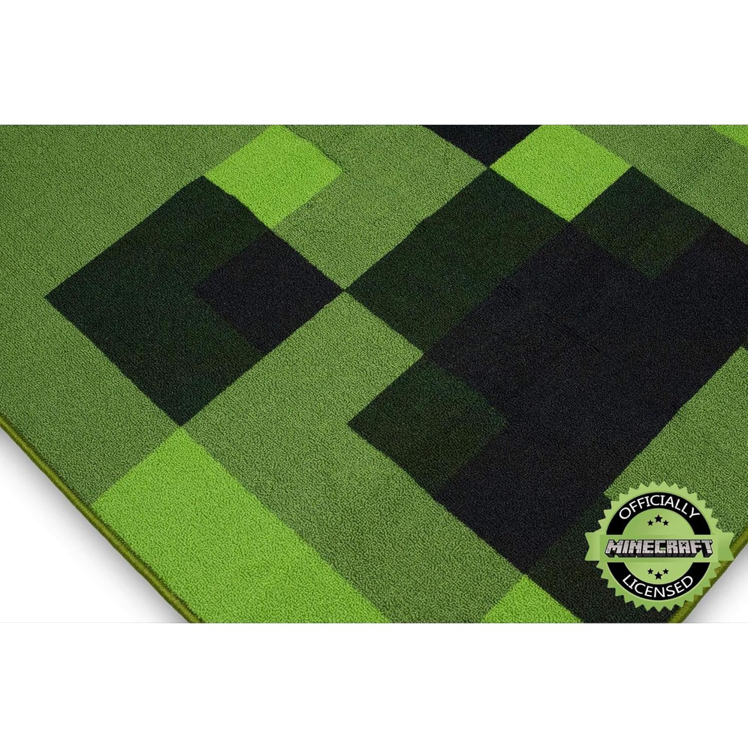 Alfombra de Área Minecraft Creeper 99x99 cm Poliester