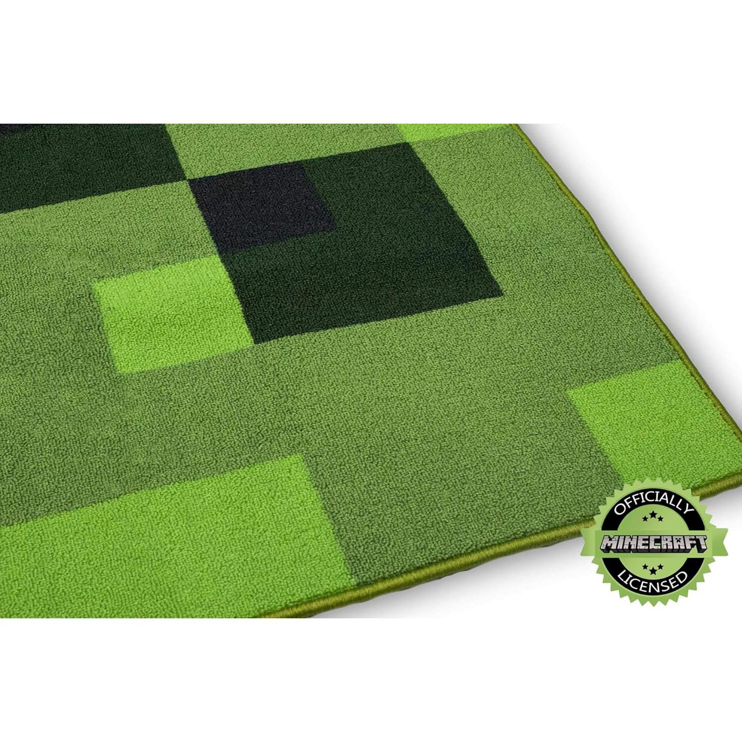 Alfombra de Área Minecraft Creeper 99x99 cm Poliester