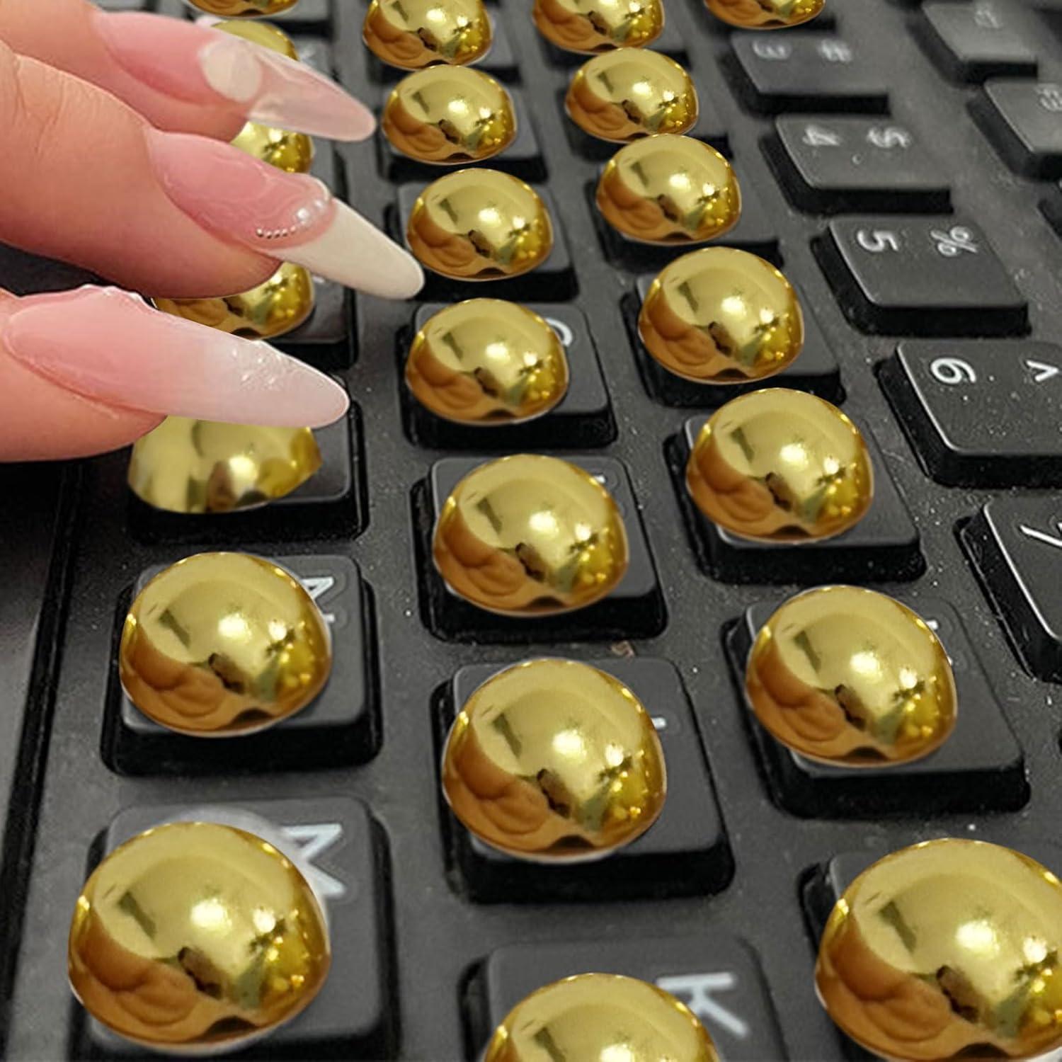 Pegatinas de Protección para Uñas Largas Neryourlly 120pcs Doradas