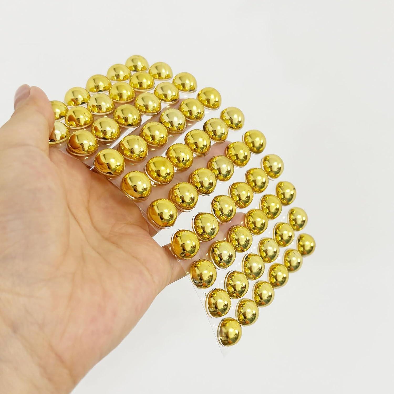 Pegatinas de Protección para Uñas Largas Neryourlly 120pcs Doradas