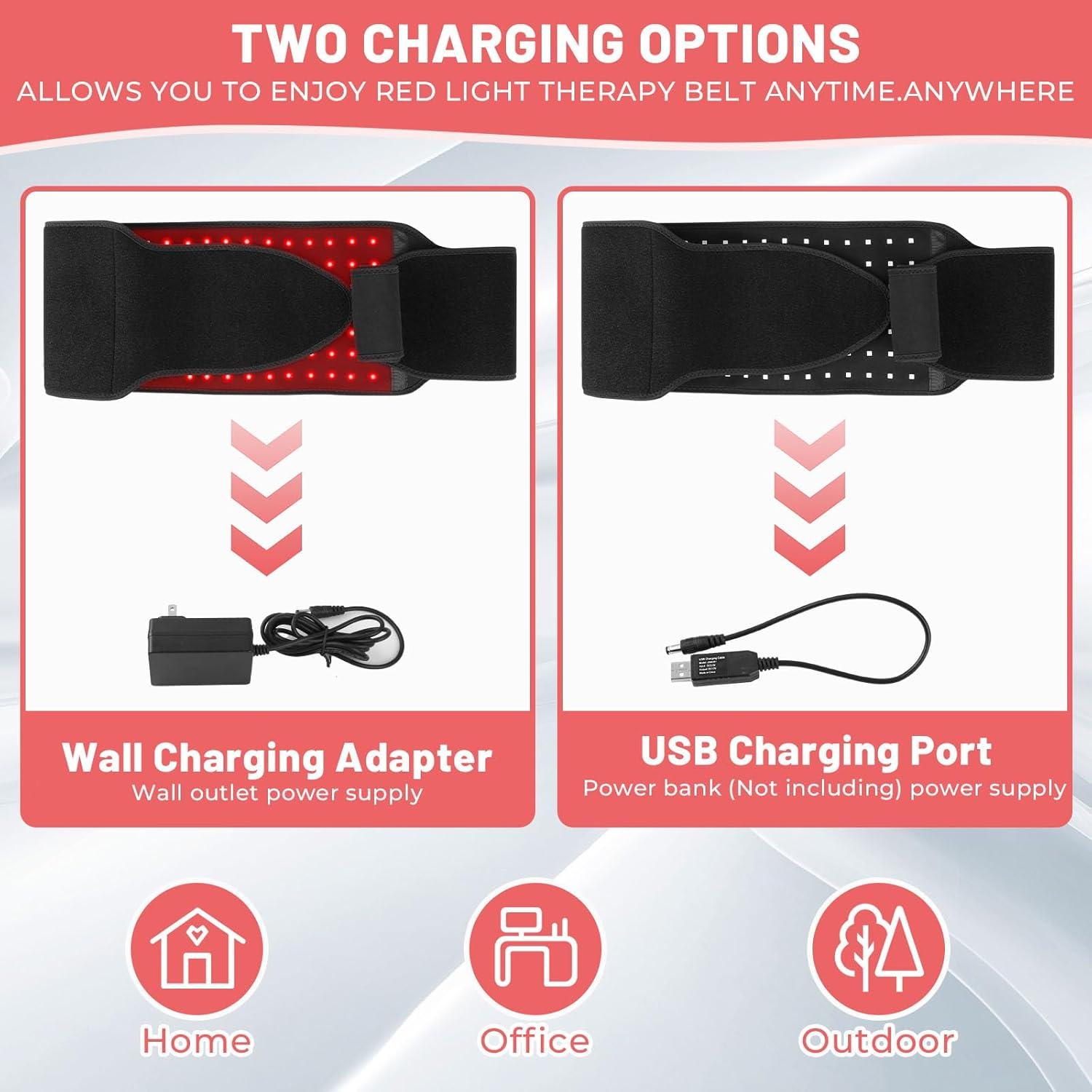 Cinturón de Terapia de Luz Roja LITDUCK 140 LEDs 660nm 850nm