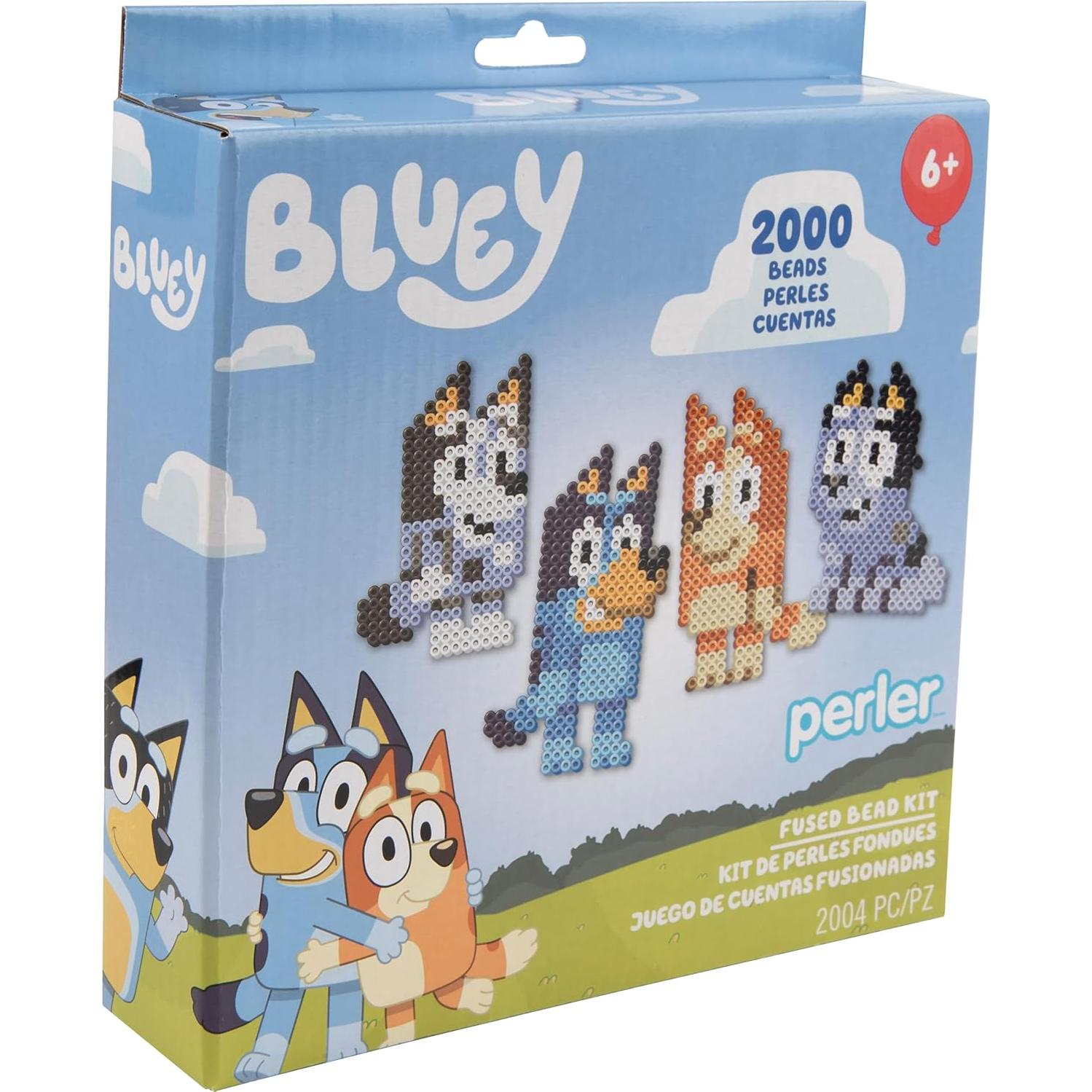 Kit de Manualidades Perler Bluey - 2000 Piezas, 6 Proyectos