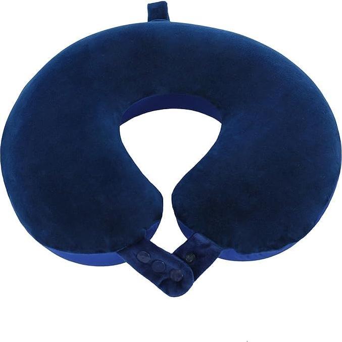 Almohada de Viaje Makimoo Espuma de Memoria Azul Ajustable