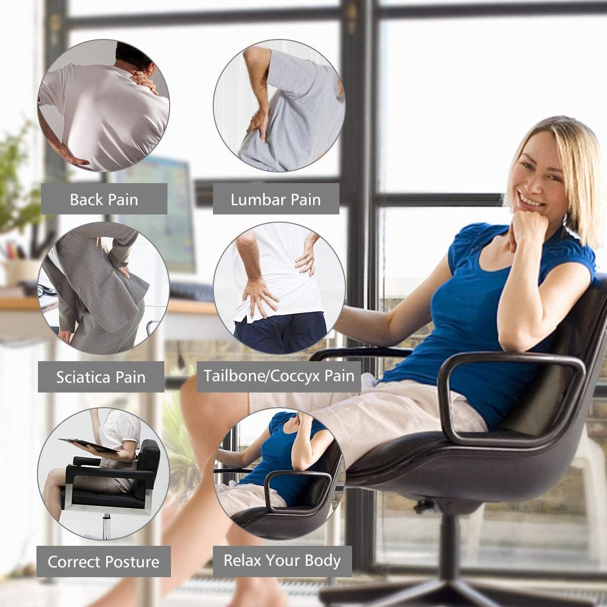 Almohadilla de Soporte Lumbar Aukee de Espuma Memoria Beige