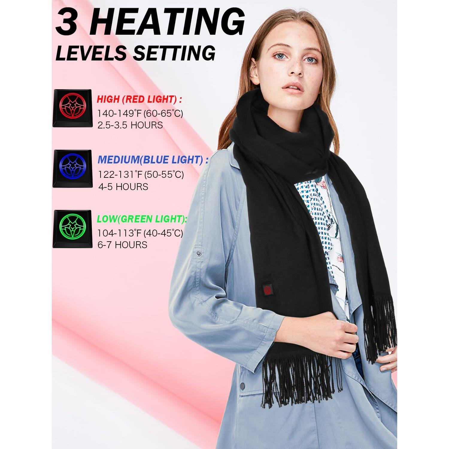 Bufanda Térmica Lionrose para Mujeres - Cuello Eléctrico 5000mAh