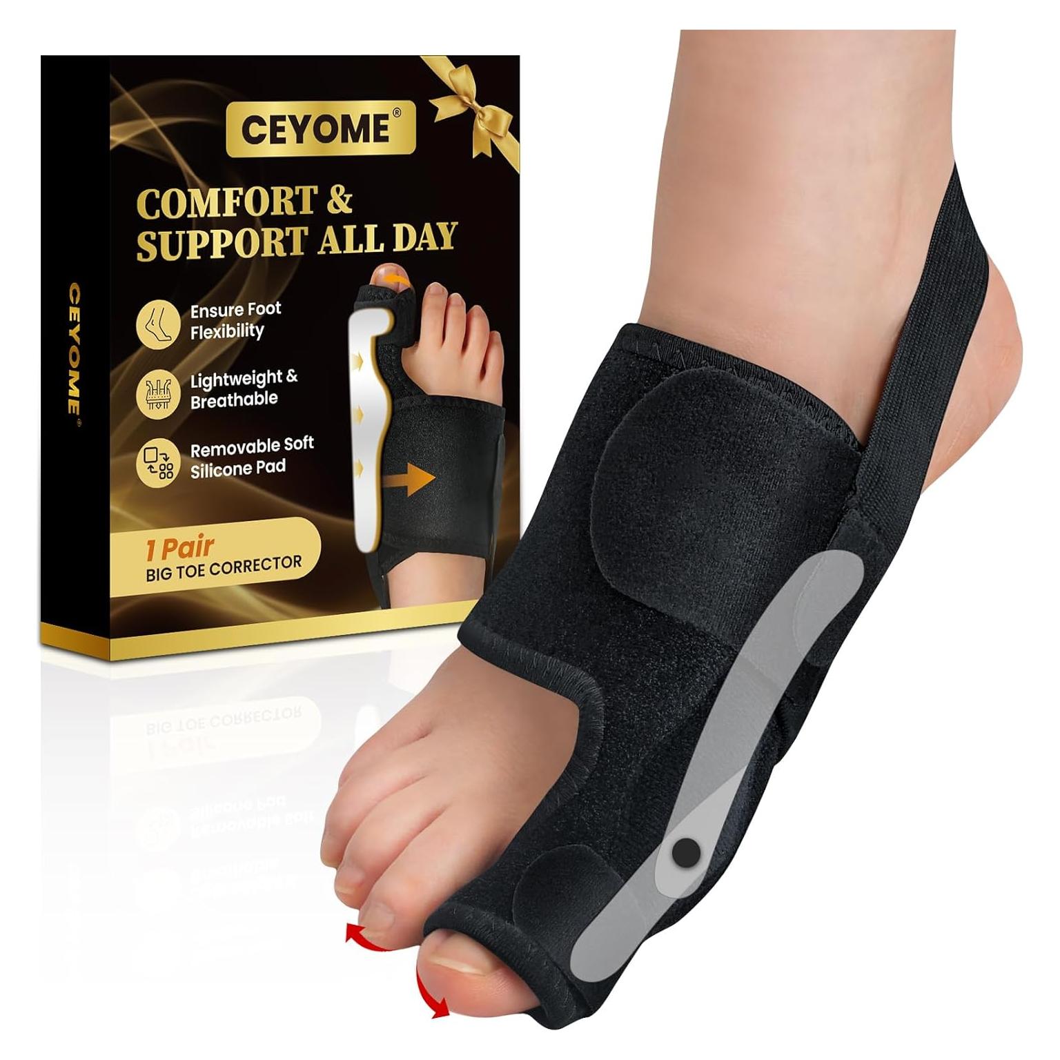 Corrector de Juanetes CEYOME - Férula Ajustable con Almohadillas