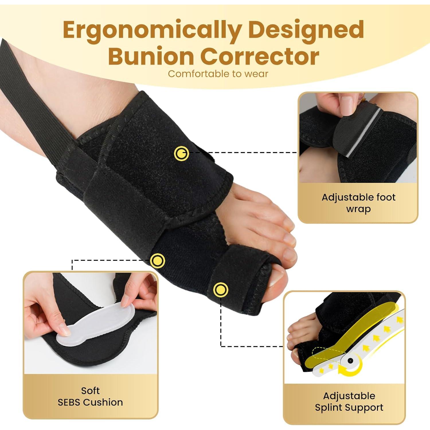 Corrector de Juanetes CEYOME - Férula Ajustable con Almohadillas