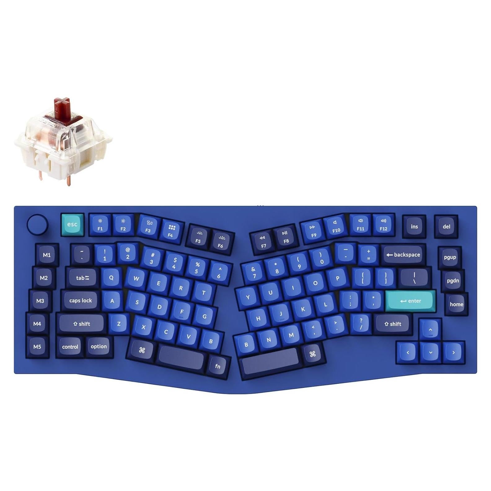 Teclado Mecánico Keychron Q10 75% Programable QMK/VIA Azul