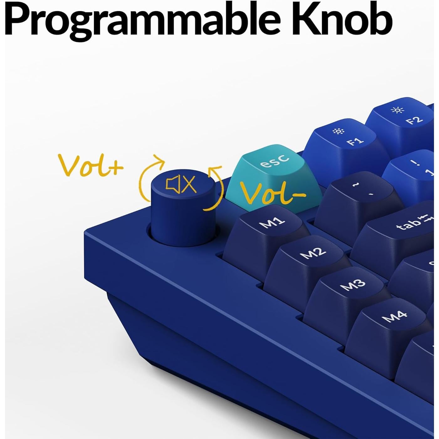 Teclado Mecánico Keychron Q10 75% Programable QMK/VIA Azul