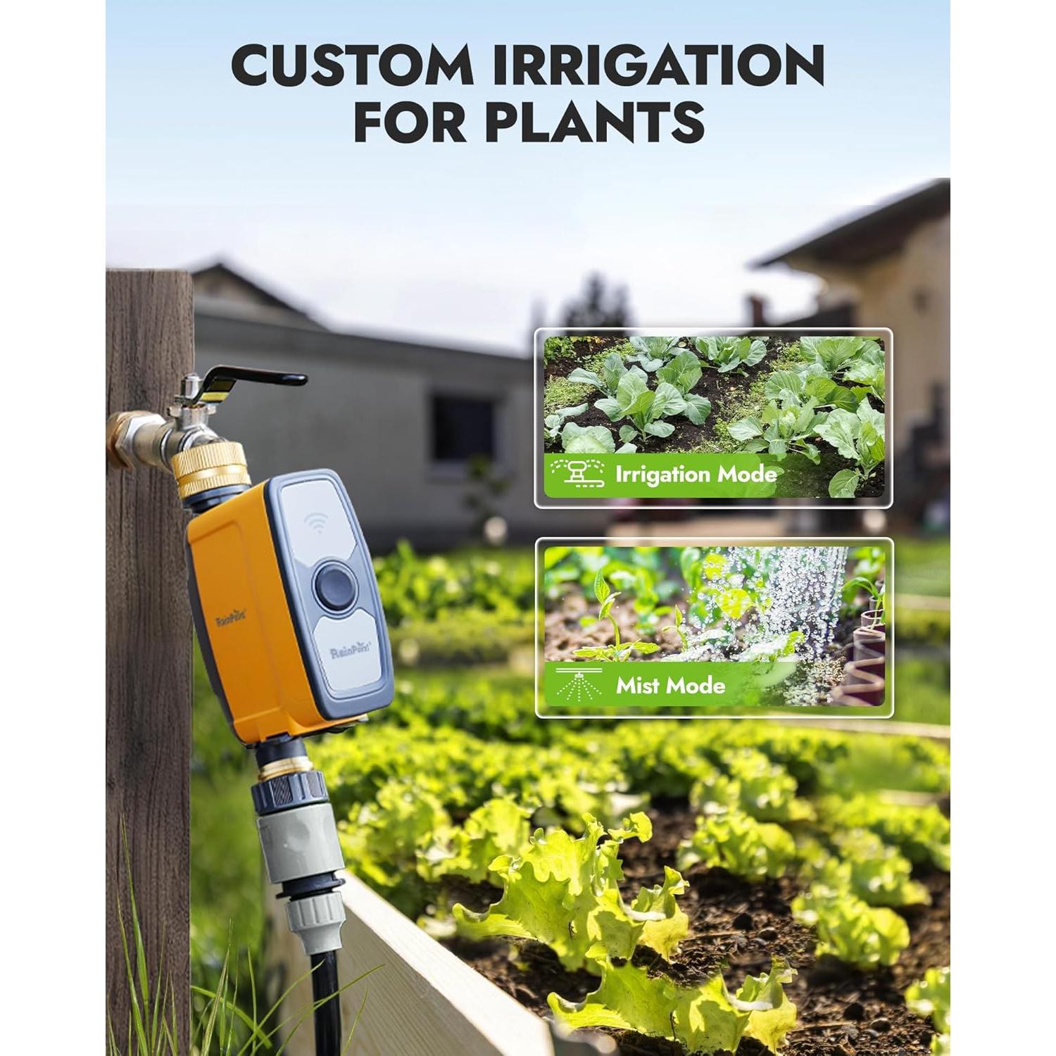 Temporizador de Agua WiFi RAINPOINT con Control APP y Clima