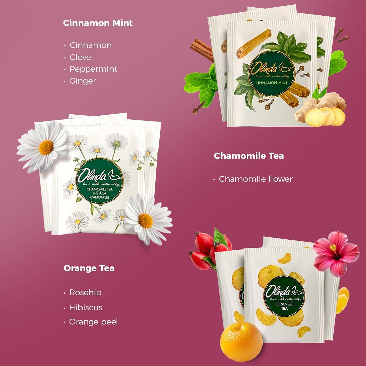 Caja de Regalo de Té de Hierbas Orgánico Olinda - 45 Bolsitas