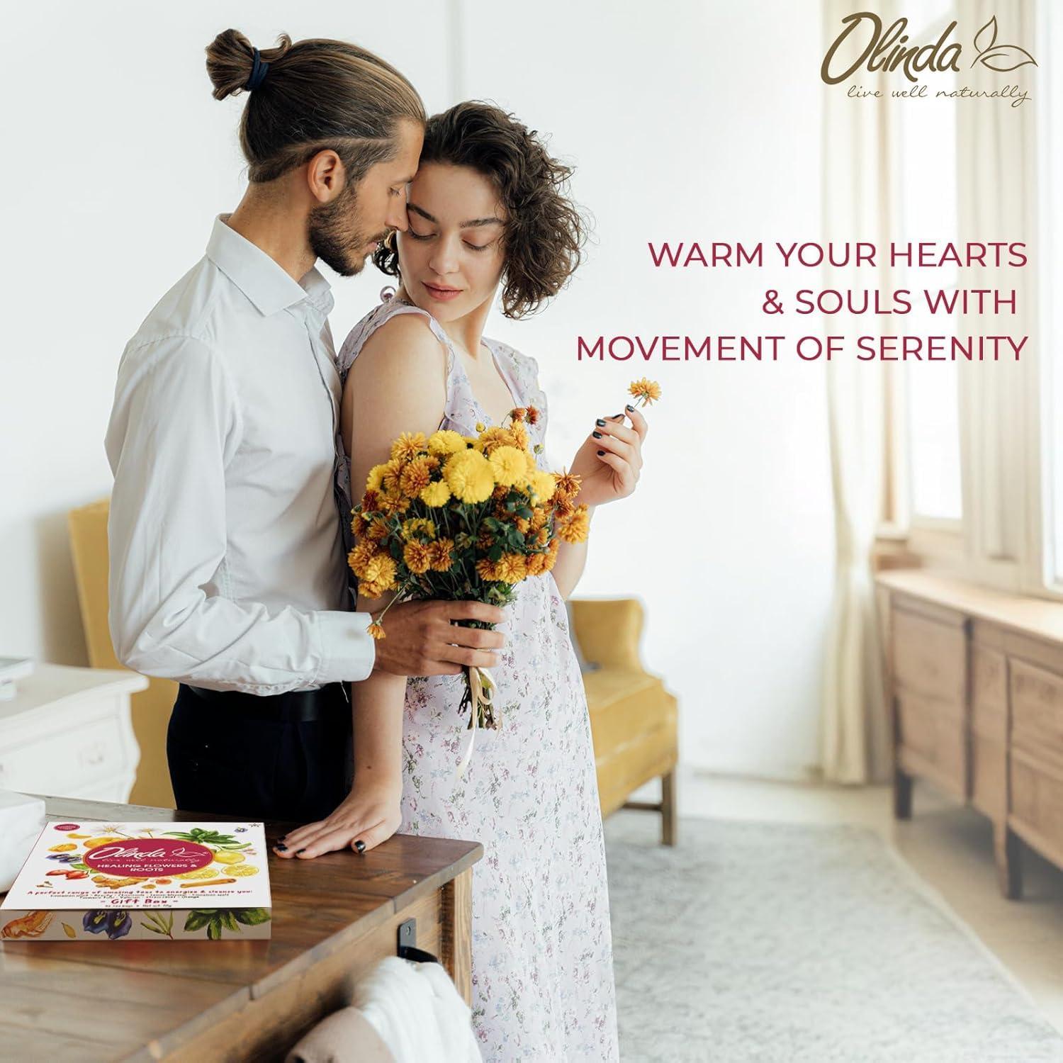 Caja de Regalo de Té de Hierbas Orgánico Olinda - 45 Bolsitas