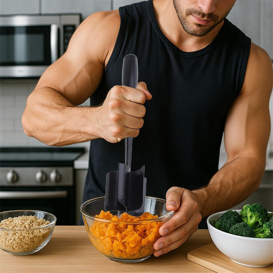 Picador de Carne Emotionlin - Aplastador Antiadherente 5 Cuchillas