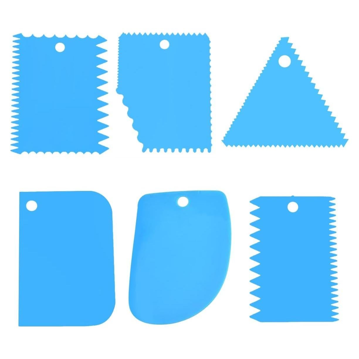 6 Raspadores de Arcilla de Plástico GLADFRESIT - Herramientas para Escultura