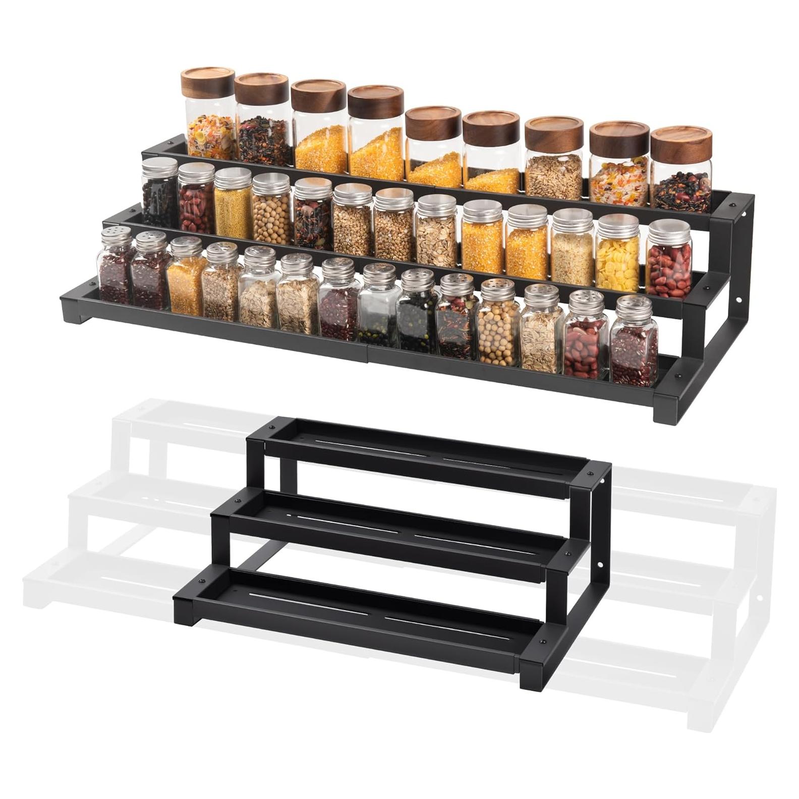 Organizador de Especias GOENDR Expandible 3 Niveles 40.6-74.9 cm