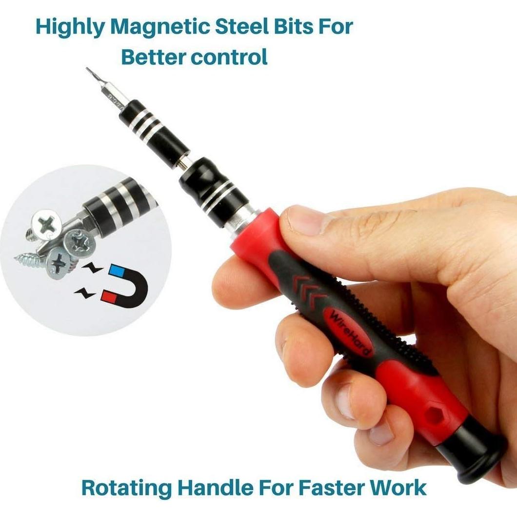 Juego de Destornilladores WIREHARD 62 en 1 Magnético