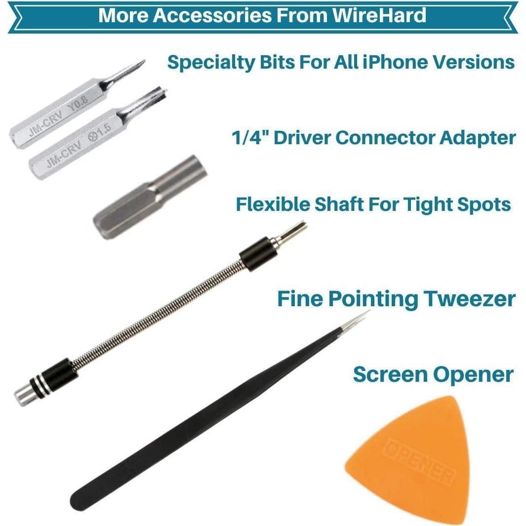 Juego de Destornilladores WIREHARD 62 en 1 Magnético