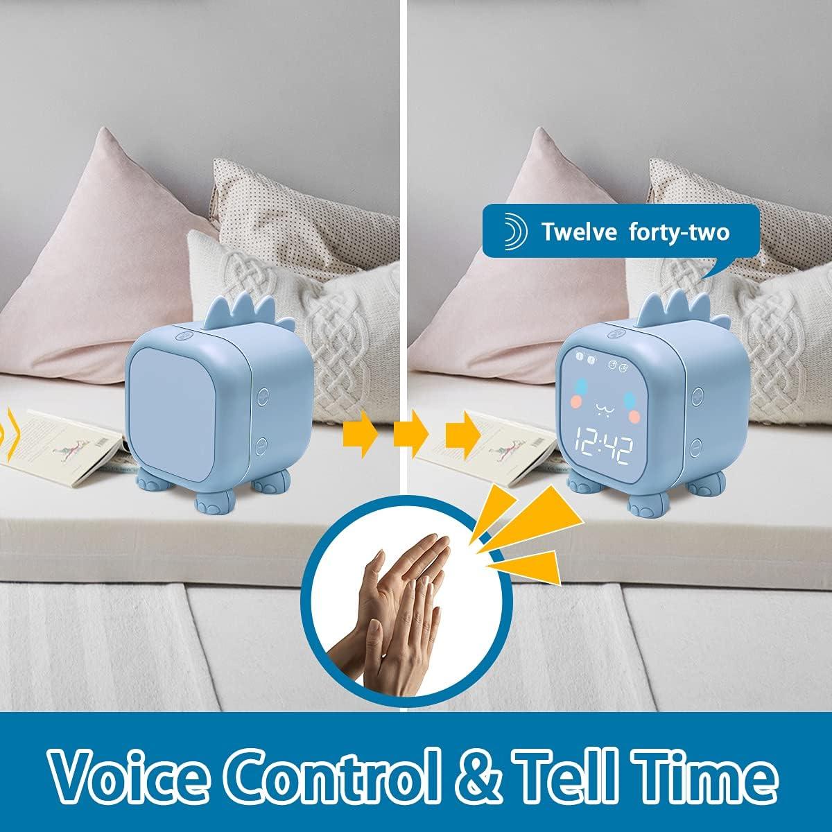 Reloj Despertador Digital Dinosaurio AnRuk con Luz Nocturna