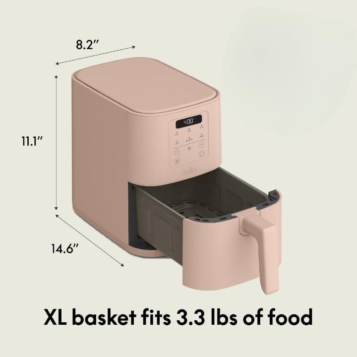 Freidora de aire Bella 4QT con recubrimiento cerámico EverGood