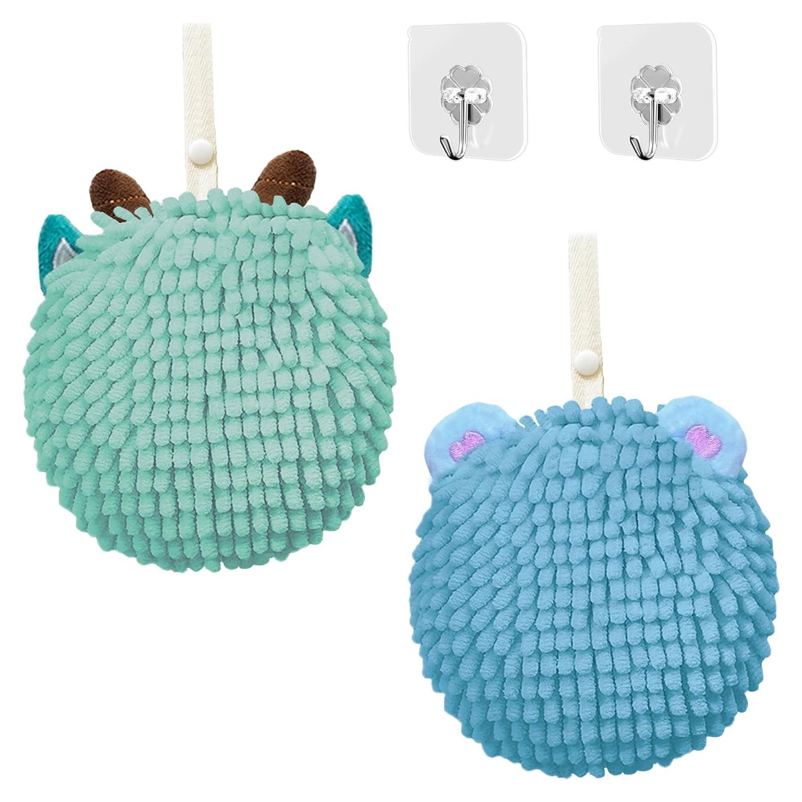 Toallas de Mano Culinajoy Ultra Suaves 2 Pcs Azul y Verde