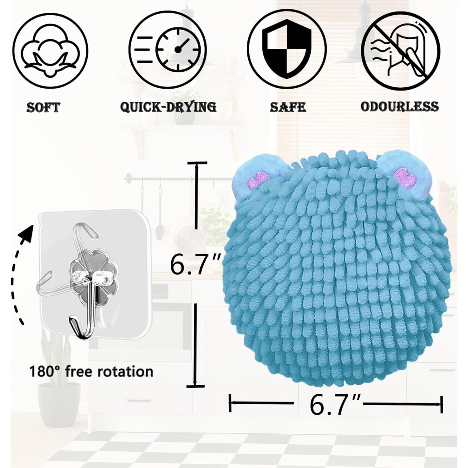 Toallas de Mano Culinajoy Ultra Suaves 2 Pcs Azul y Verde