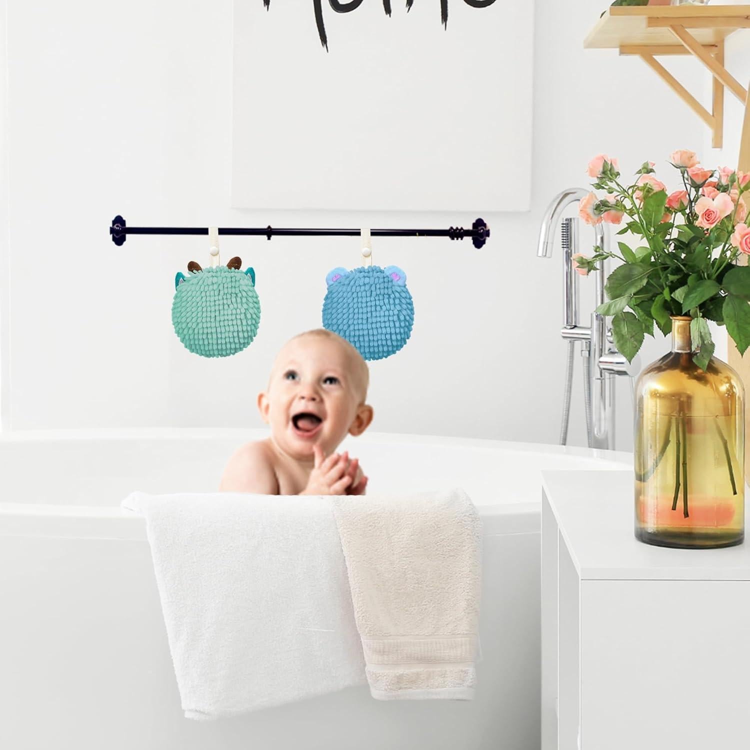 Toallas de Mano Culinajoy Ultra Suaves 2 Pcs Azul y Verde