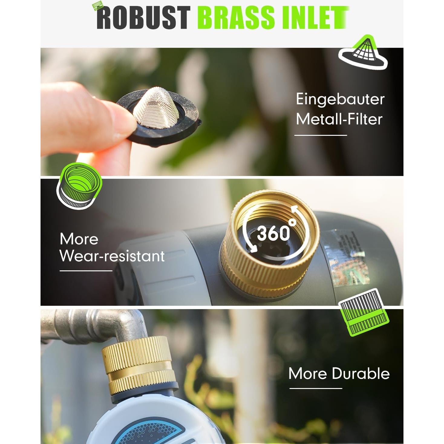 Temporizador de Manguera RAINPOINT Bluetooth con Bronce