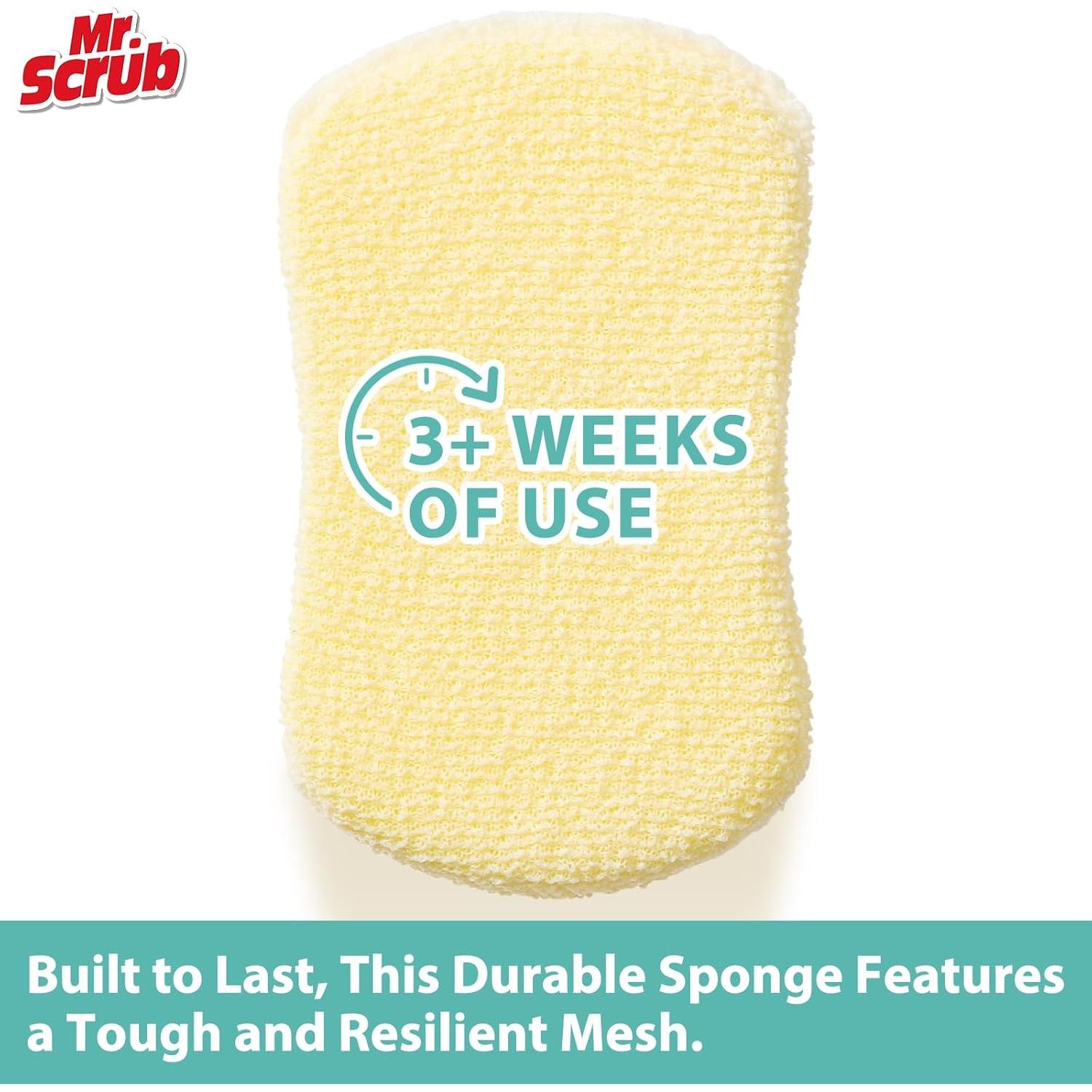 Esponjas de Cocina MR.Scrub 6 Paquete Multiusos 8.4x14.5 cm