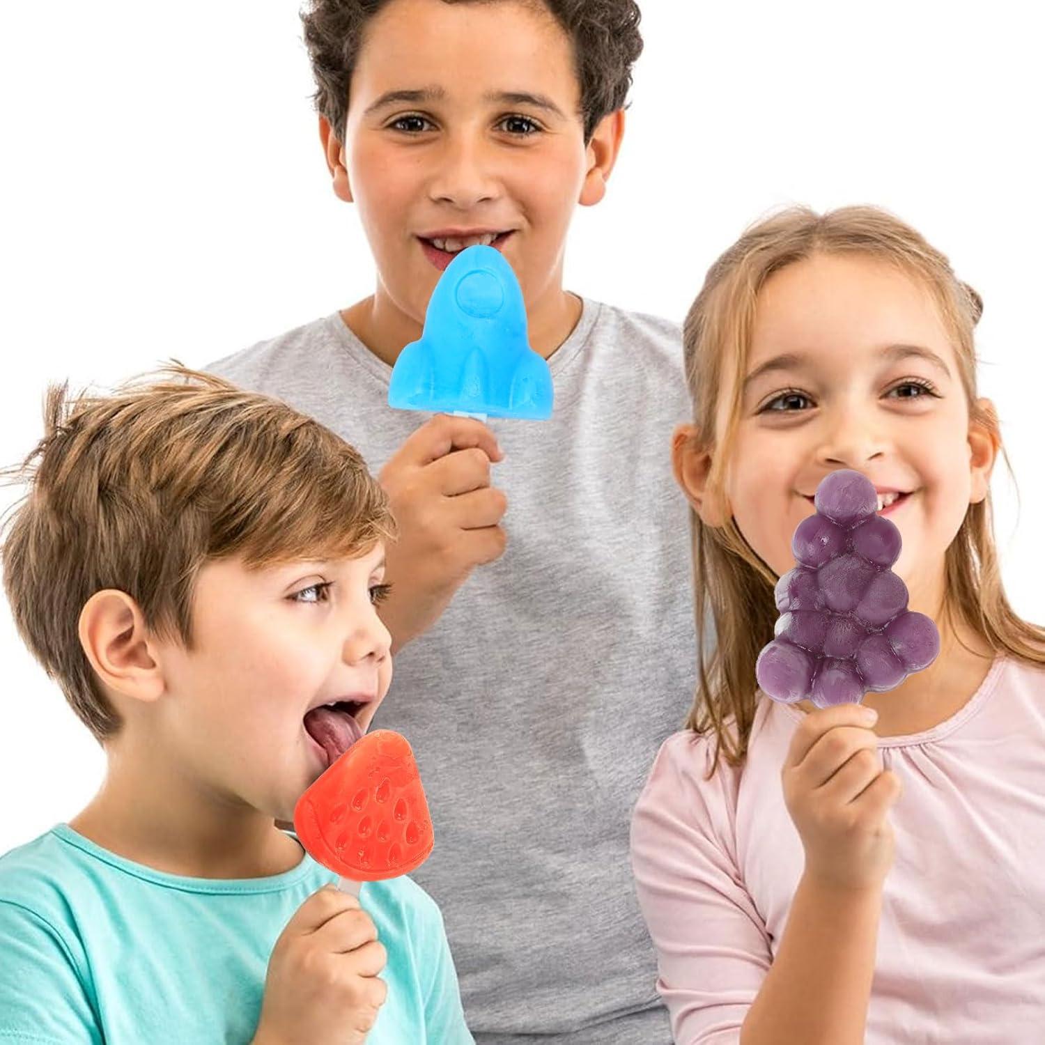 Moldes de Paletas de Silicona Dacthuw 2 Pcs Uva 62.4ml