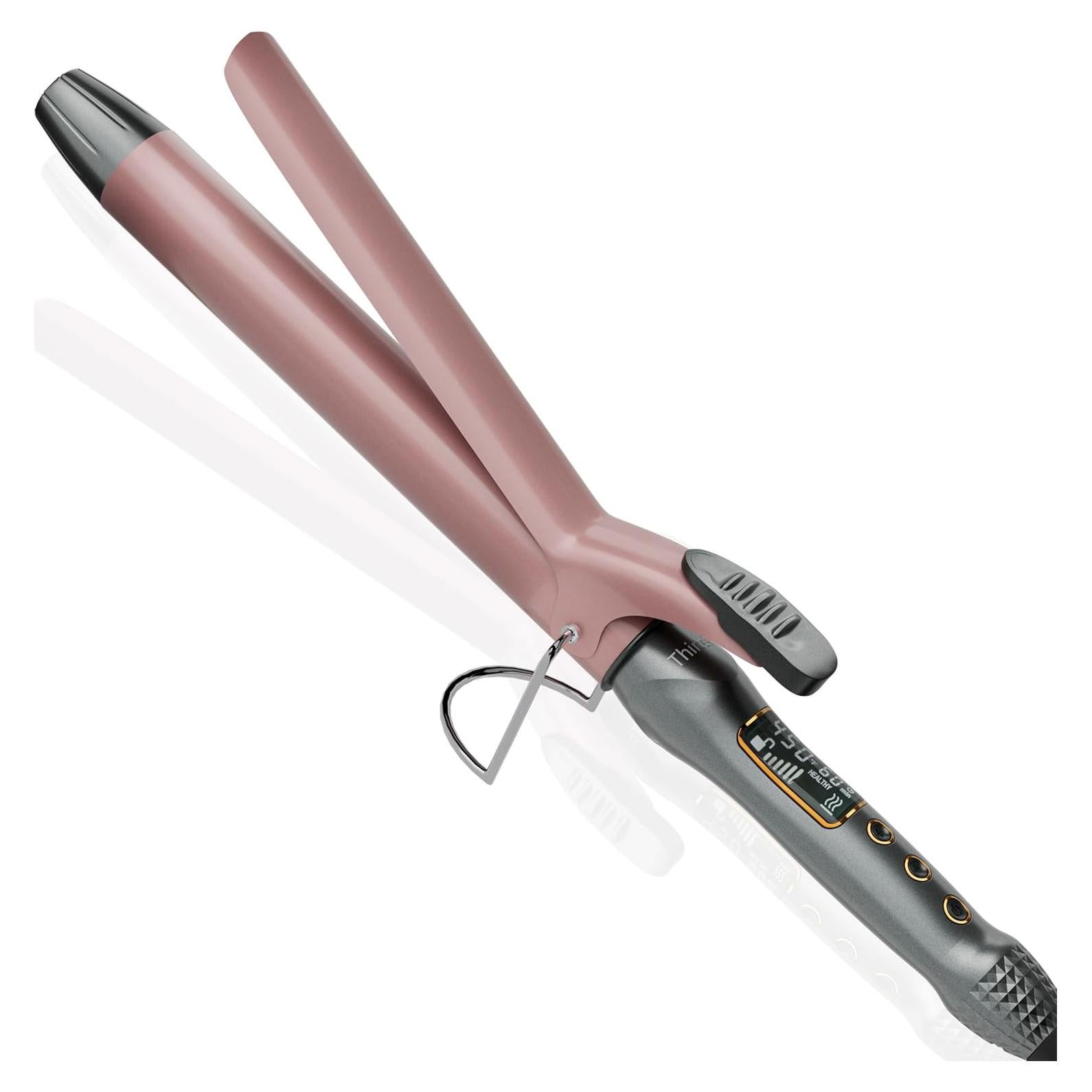 Plancha de Rizar Thirtek 1 Pulgada Oro Rosa, Barril Extra Largo 18.5 cm