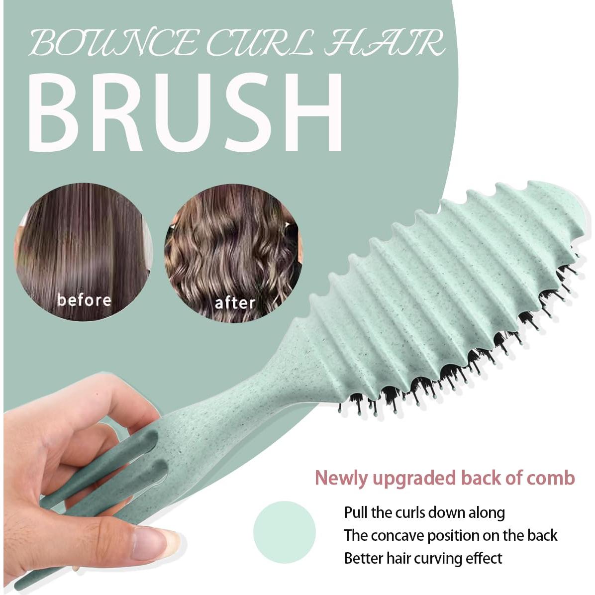 Cepillo Rizador Aodse Verde para Cabello Grueso y Rizado
