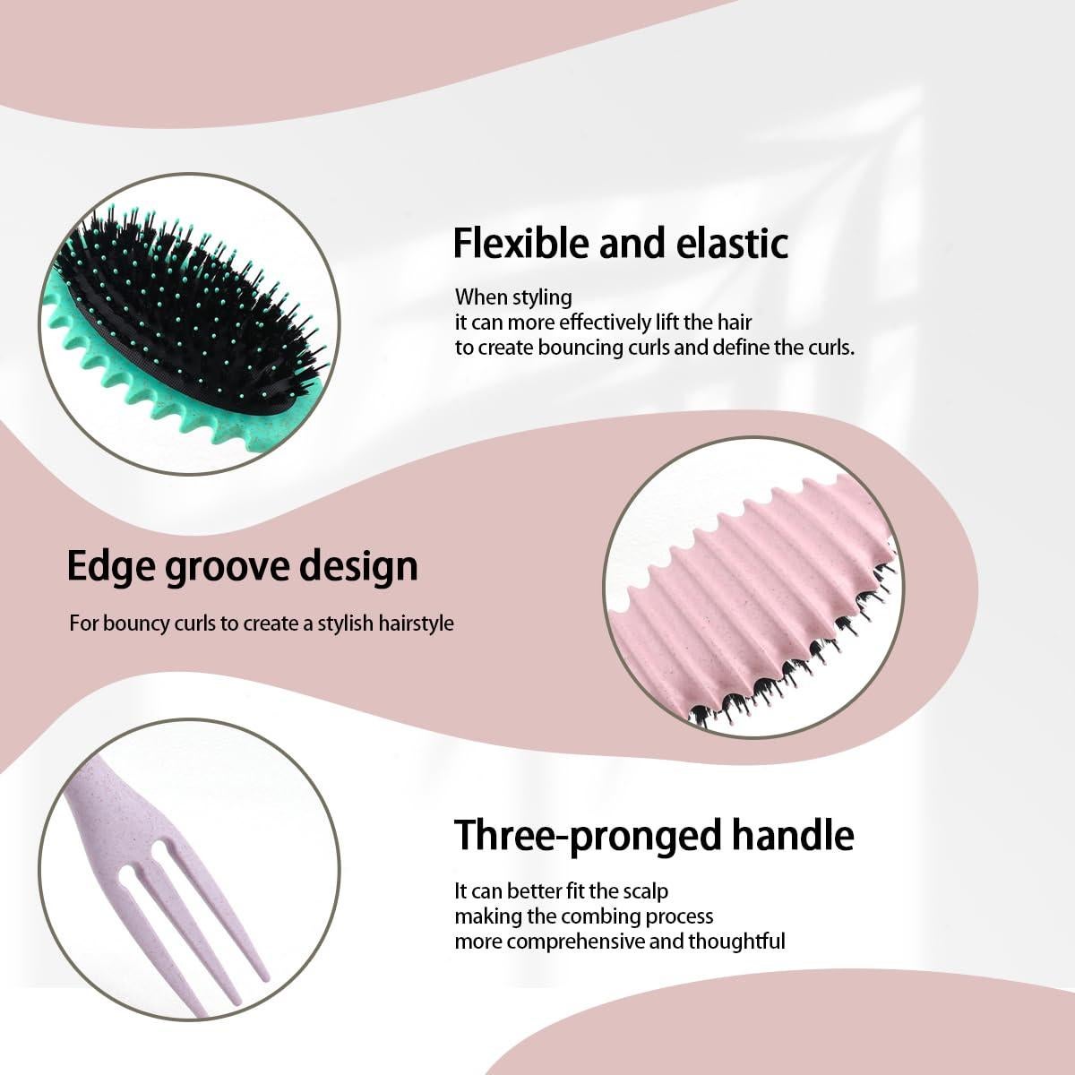 Cepillo Rizador Aodse Verde para Cabello Grueso y Rizado